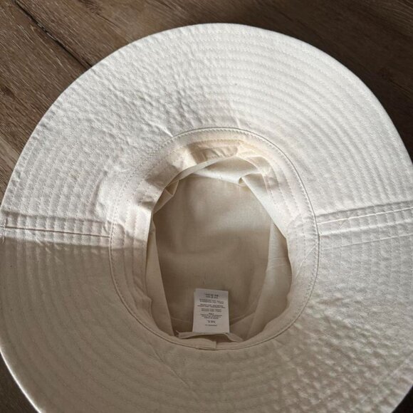 Madewell White bucket hat with adjustable strap Size M/L‎ main image 4